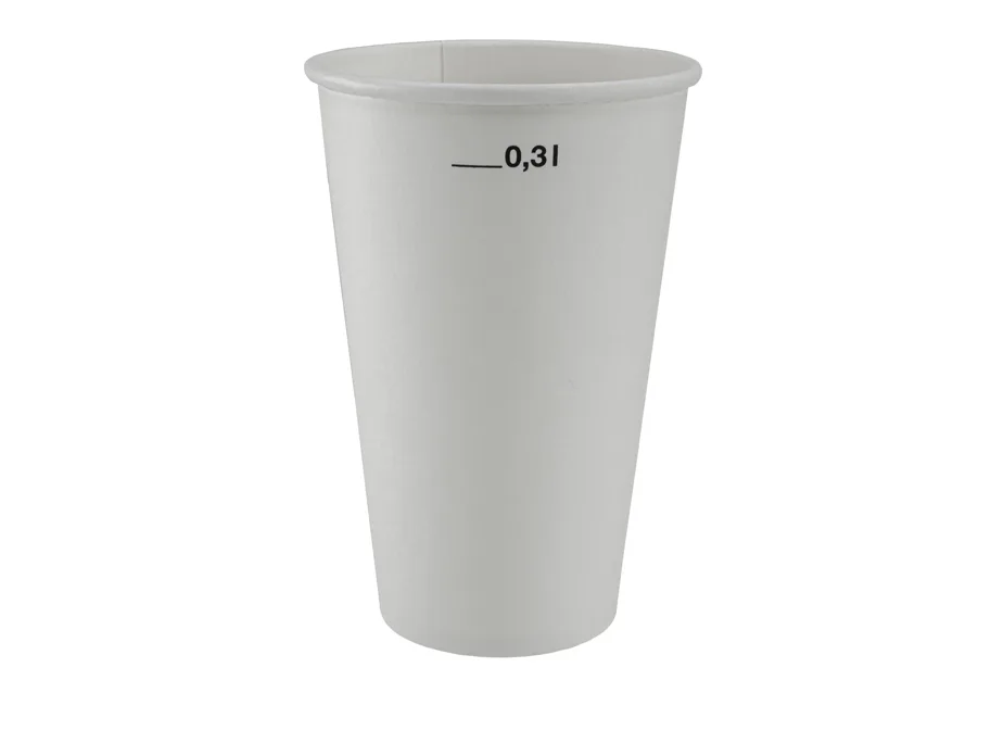 Gobelet à café en carton, blanc, 3dl