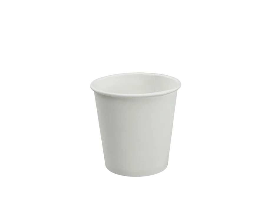 Trinkbecher aus Karton, weiss, 1 dl (4oz)