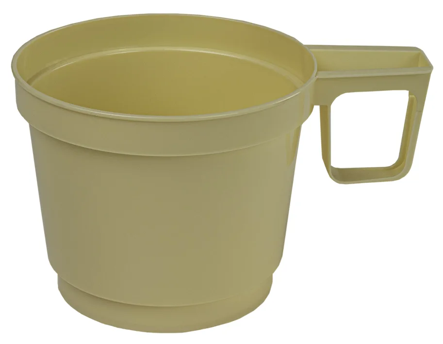 Einweg Espresso-Tasse aus PS,  beige, 0.8 dl
