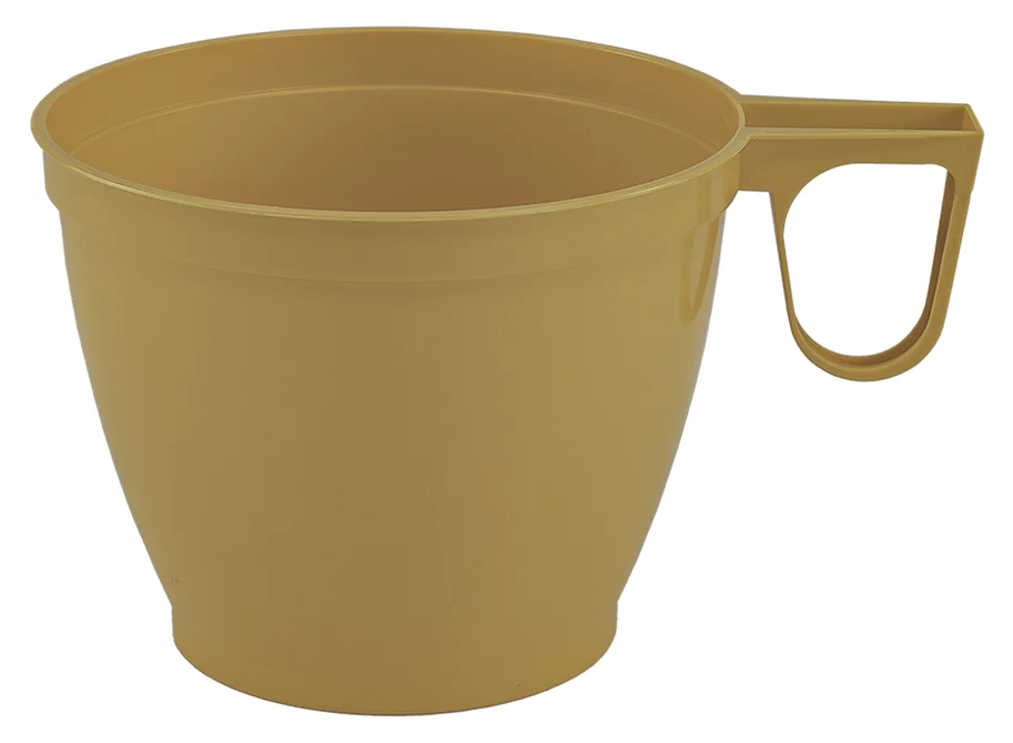 Tasse à café jetable en PS, beige, 1.6dl