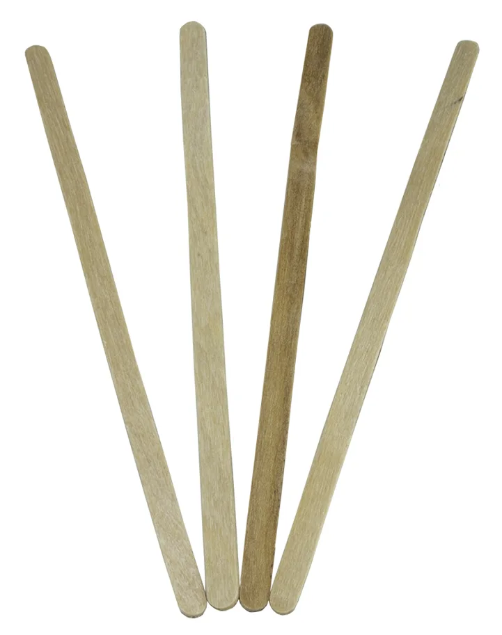 Touillettes en bois, brun, 14cm
