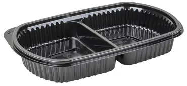 Take Away Menüschale schwarz, 650 g, 2-teilig