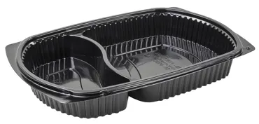 Take Away Menüschale, schwarz, 1000 g, 2-teilig
