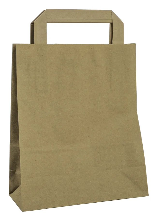 Sac en papier, brun, 180x220x80mm