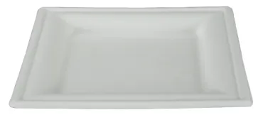 Einweg Teller aus Bagasse, weiss, 160 x 160 mm