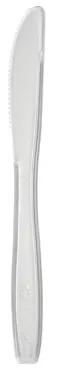 Einweggeschirr Messer aus PS, glasklar, 19 cm