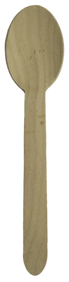 Cuillère jetable en bois, brun, 16.5cm