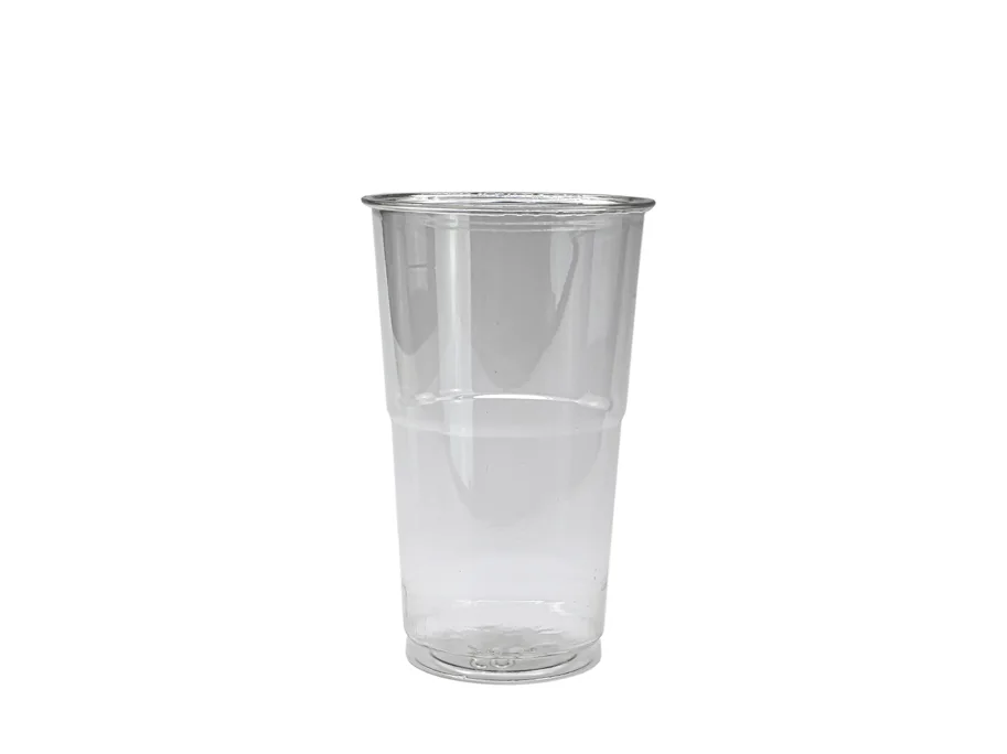 Einweg Trinkbecher aus PET, glasklar, 3 dl, Tulipe