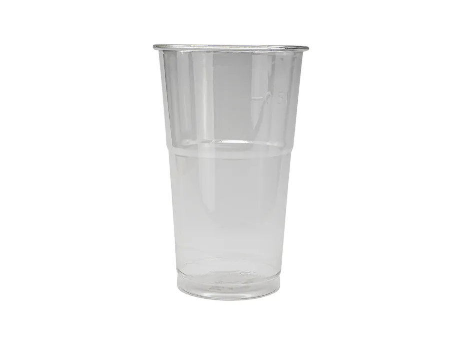 Einweg Trinkbecher aus PET, glasklar, 5 dl, Tulipe