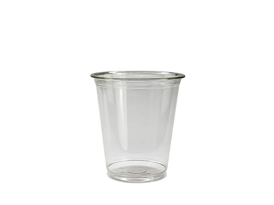 Einweg Trinkbecher aus PET, glasklar, 3 dl, Straight