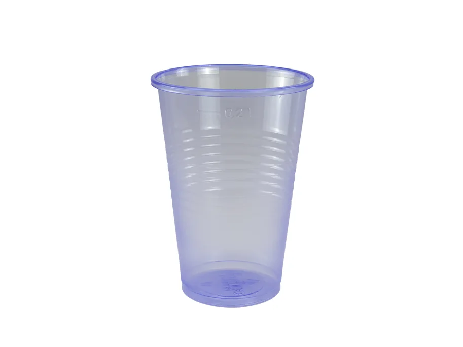 Einweg Trinkbecher aus PP, blue-cup, 2 dl