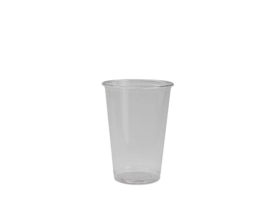 Einweg Trinkbecher aus PLA, transparent, 2 dl