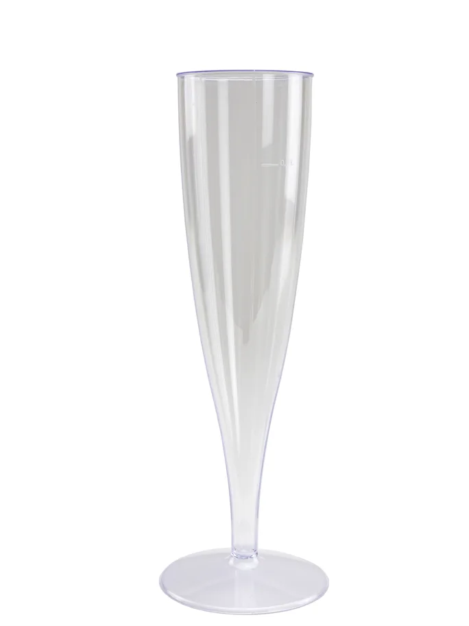 Einweg Champagnerglas aus PS, glasklar, 1.0 dl