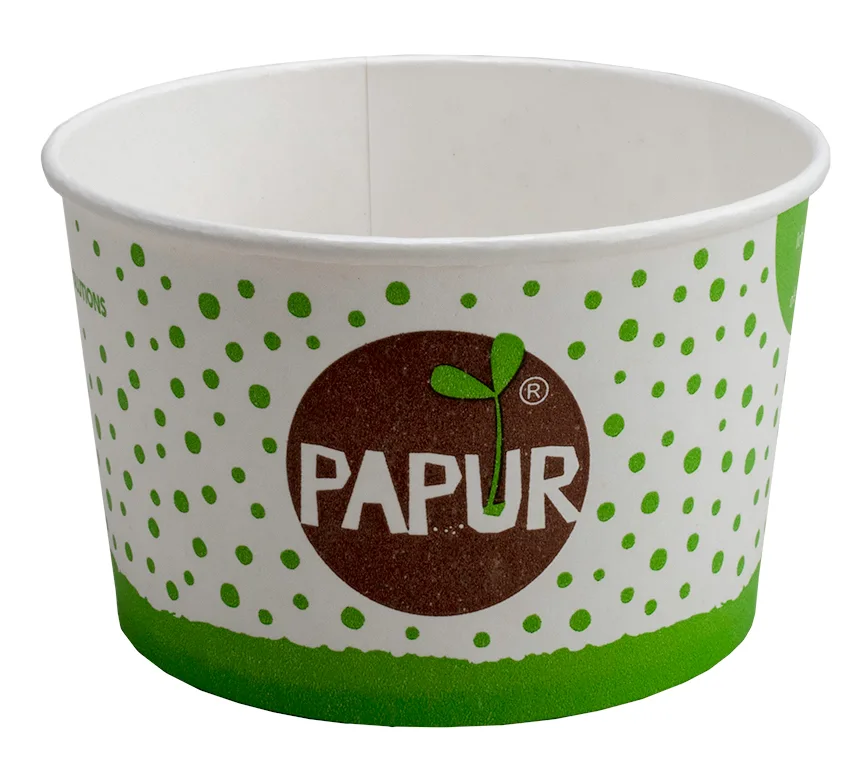 Gobelet à glace en carton, blanc, 340ml