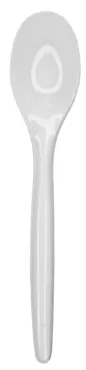 Einweggeschirr Kaffeelöffel aus PS, weiss, 12.5 cm