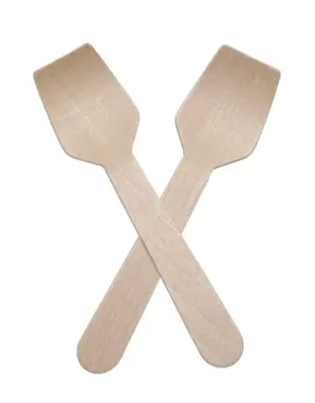 Cuillère à glace en bois, emballage individuel
