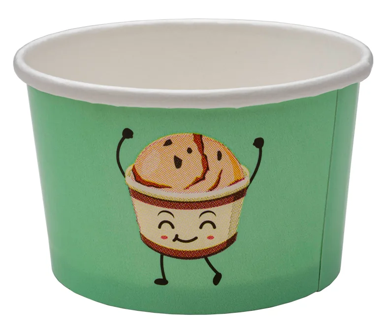 Glacebecher aus Karton, mit Druck, 100ml