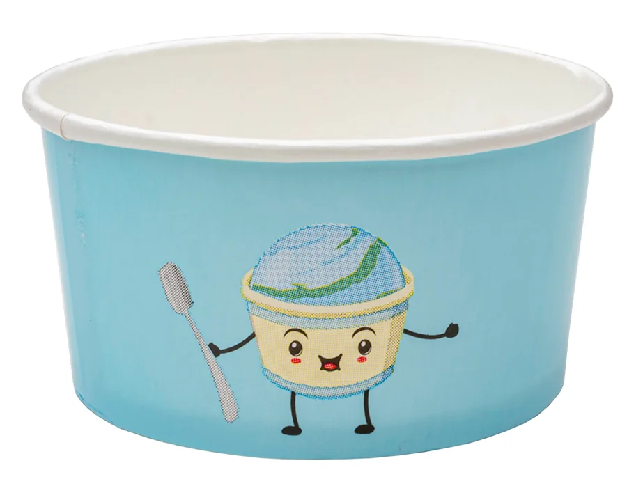 Gobelet à glace en carton, avec impression, 160ml