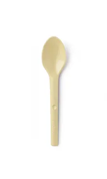 Cuillère à café jetable Refork, beige, 12cm