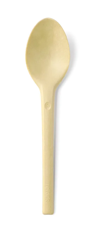 Cuillère jetable Refork, beige, 17cm