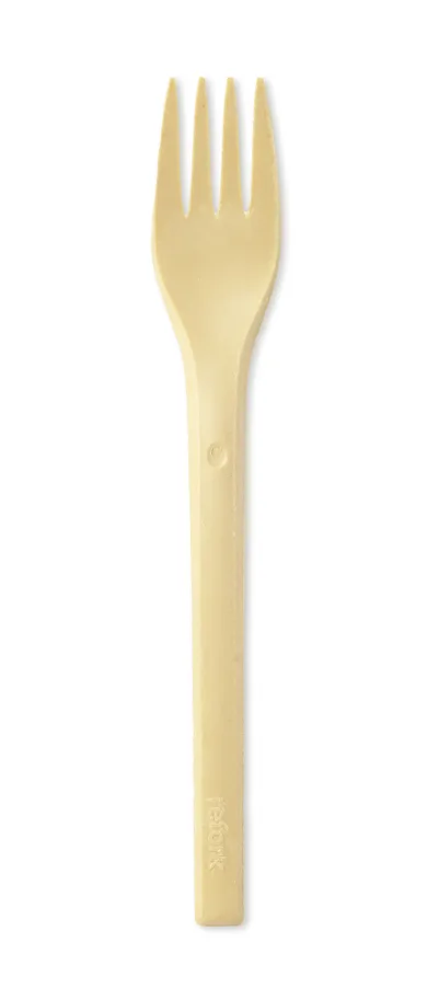 Fourchette jetable Refork, beige, 17cm