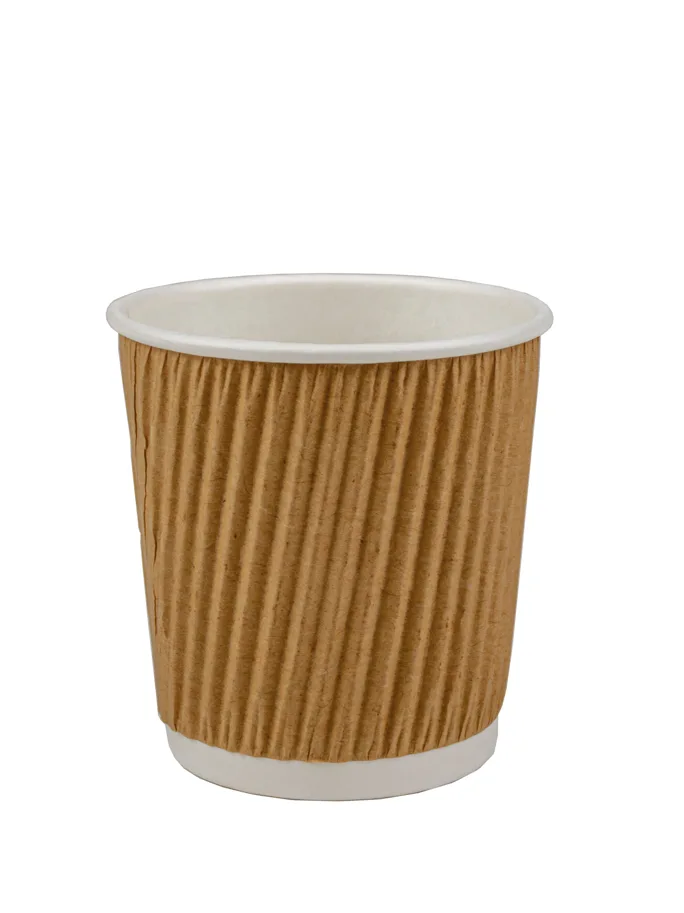 Doppelwandige Kaffeebecher aus Karton, 1 dl
