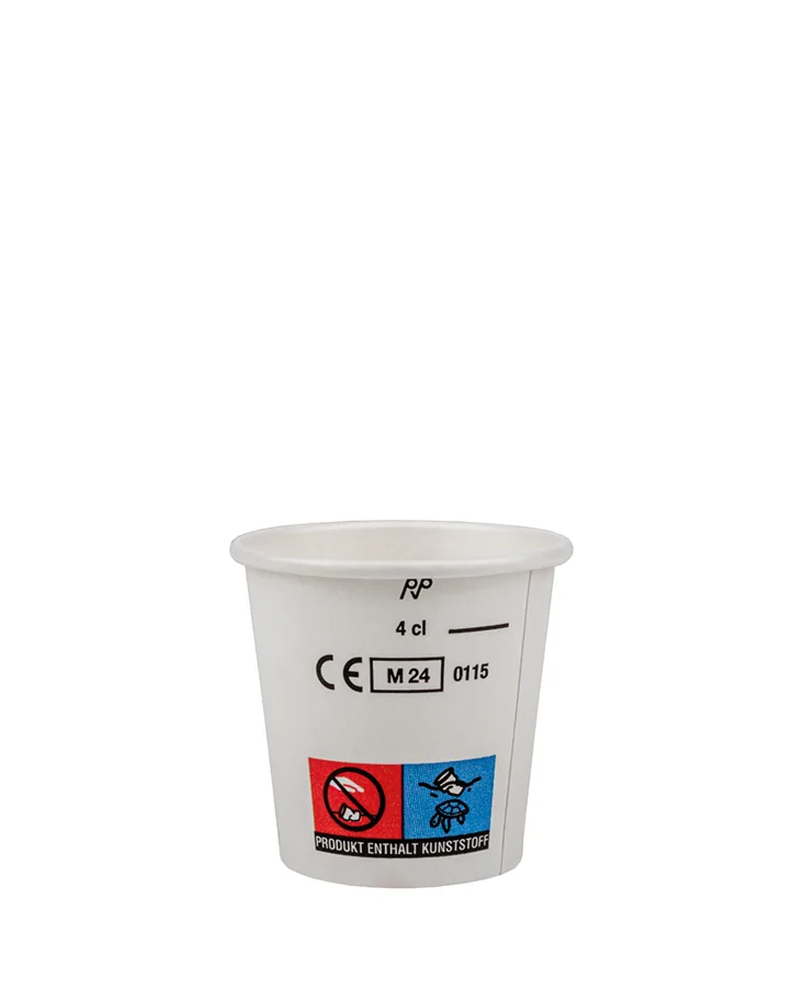 Gobelet en carton, blanc, 0.4dl