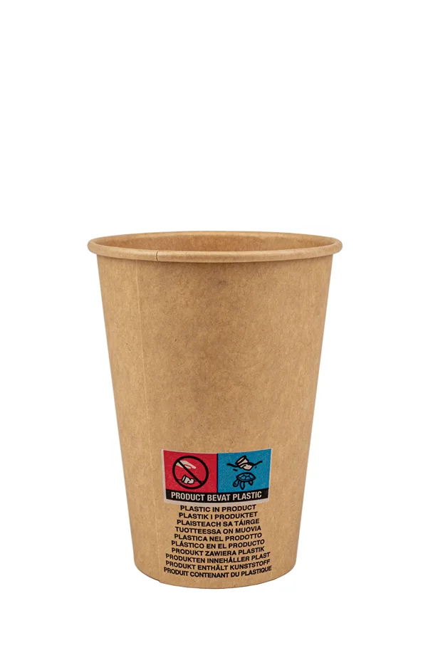 Kaffeebecher aus Kraft-Karton, 1.8 dl