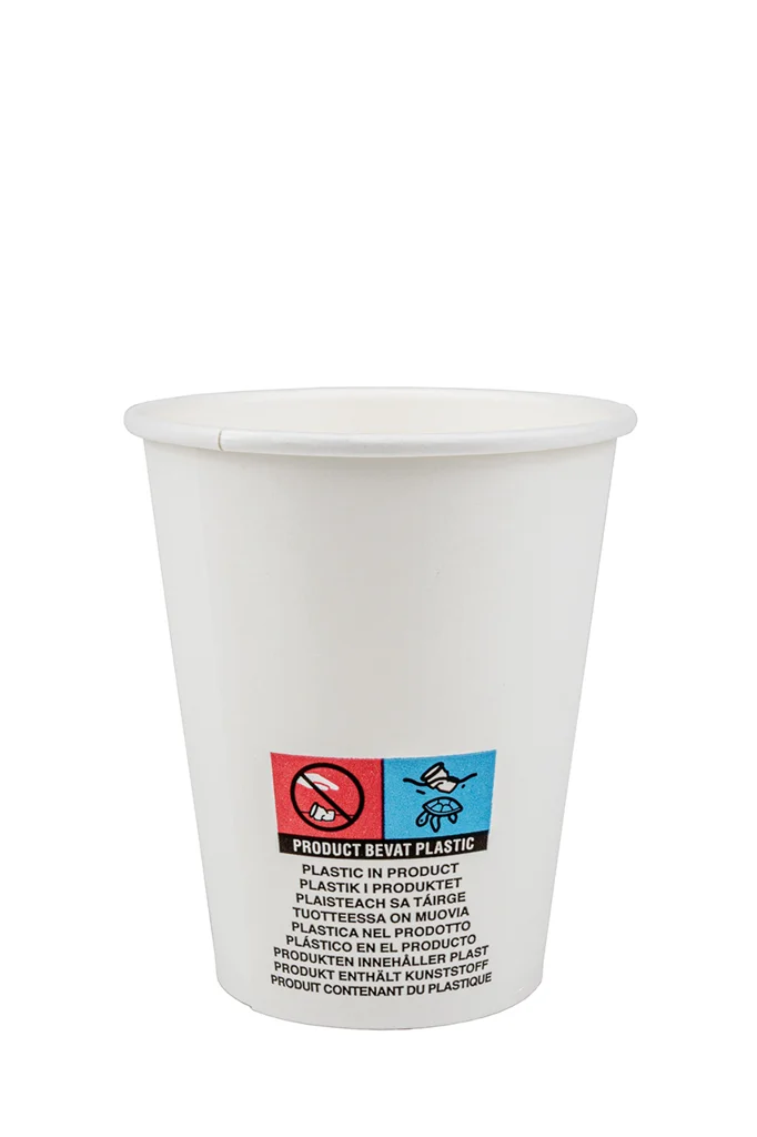 Einwand-Pappbecher (12 Oz / 90 Mm) – 50 Stück | Mit PE-Beschichtung Für Heiß- & Kaltgetränke