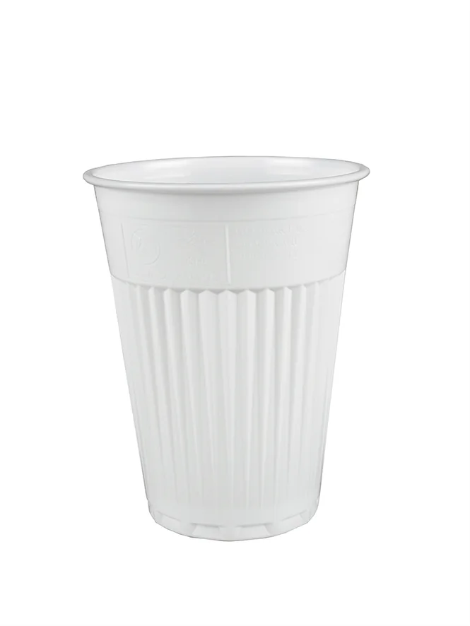 Automatenbecher aus PS, weiss, 1.8dl