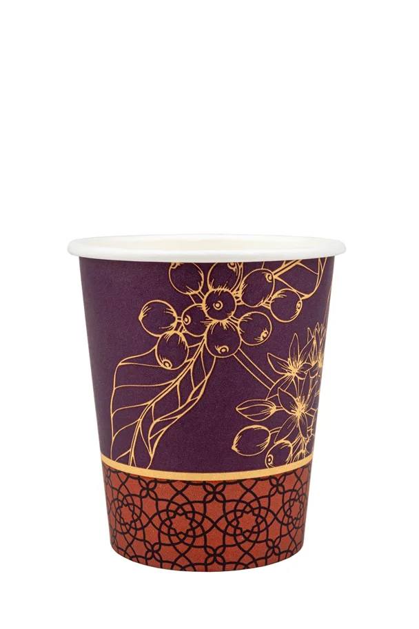 Kaffeebecher aus Karton, bedruckt "Florado", 2 dl