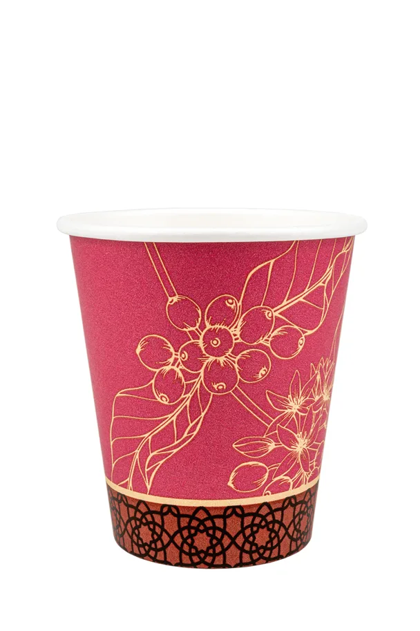 Kaffeebecher aus Karton, bedruckt "Florado", 2.5 dl
