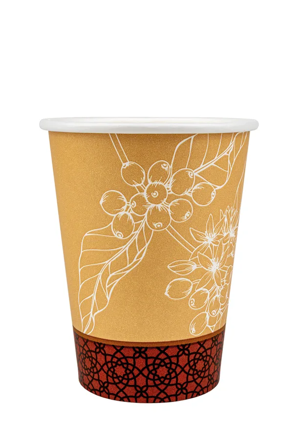 Gobelet à café en carton "Florado", imprimé, 3dl