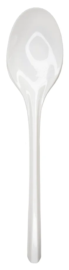 Cuillère jetable en PS, blanc, 17cm