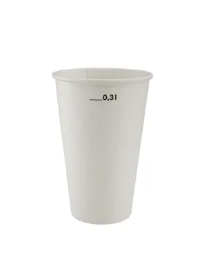 Gobelet à café en carton, blanc, 3dl