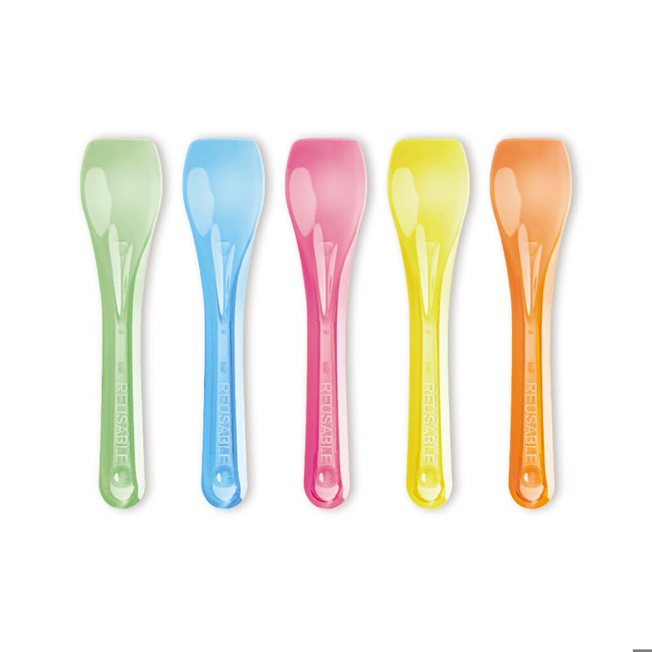 Cuillère à glace en PS, couleur assortie